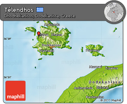 Physical Map of Télendhos
