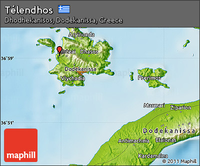 Physical Map of Télendhos