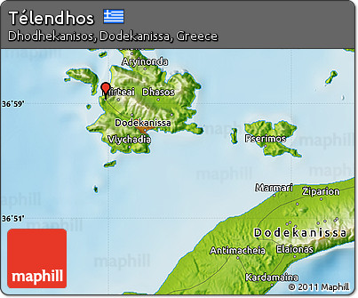 Physical Map of Télendhos