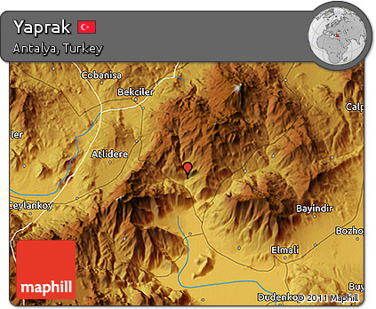 Physical 3D Map of Yaprak