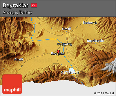 Physical 3D Map of Bayraklar