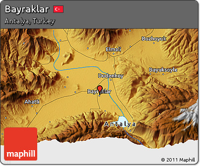 Physical 3D Map of Bayraklar