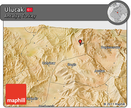 Satellite 3D Map of Ulucak