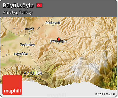 Satellite 3D Map of Büyüksöyle