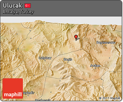 Satellite 3D Map of Ulucak