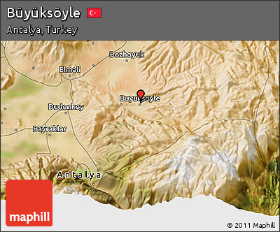 Satellite 3D Map of Büyüksöyle