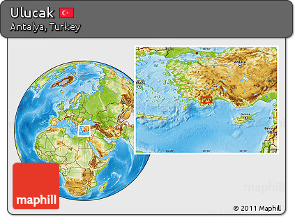 Physical Location Map of Ulucak