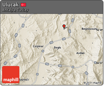 Shaded Relief Map of Ulucak