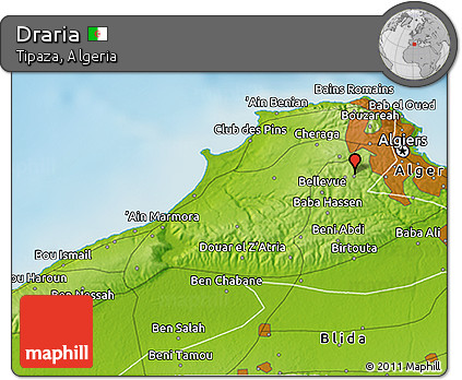 Physical 3D Map of Draria