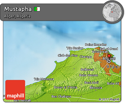Physical 3D Map of Mustapha