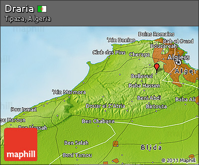 Physical 3D Map of Draria