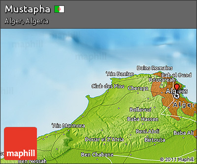 Physical 3D Map of Mustapha