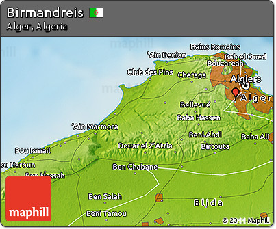 Physical 3D Map of Birmandreis