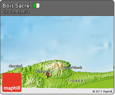 Physical 3D Map of Bois Sacré