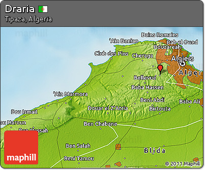 Physical 3D Map of Draria