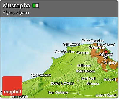 Physical 3D Map of Mustapha