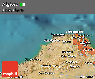 Satellite 3D Map of Algiers