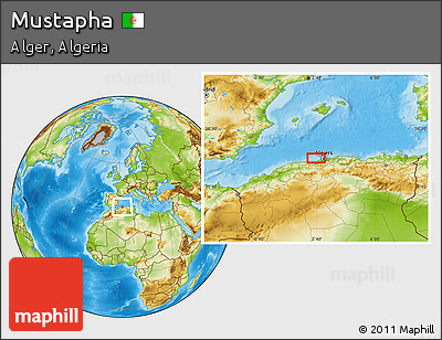 Physical Location Map of Mustapha