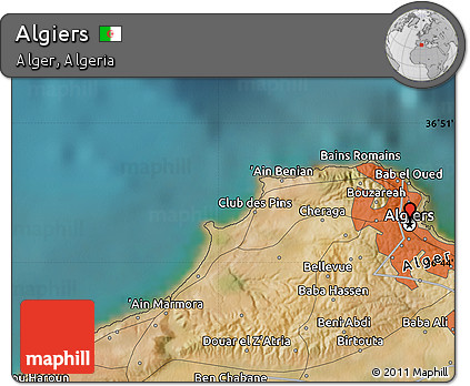 Satellite Map of Algiers
