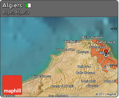 Satellite Map of Algiers