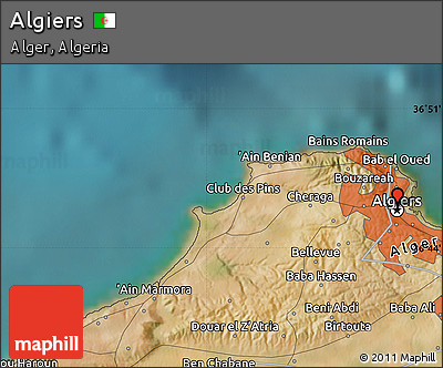 Satellite Map of Algiers