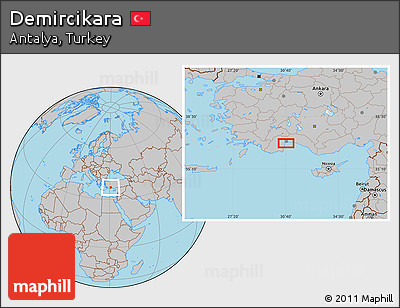 Gray Location Map of Demircikara