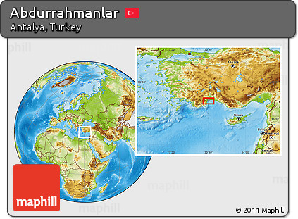 Physical Location Map of Abdurrahmanlar
