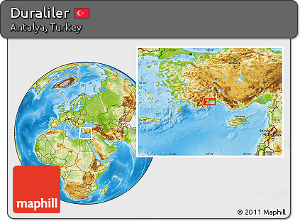 Physical Location Map of Duraliler