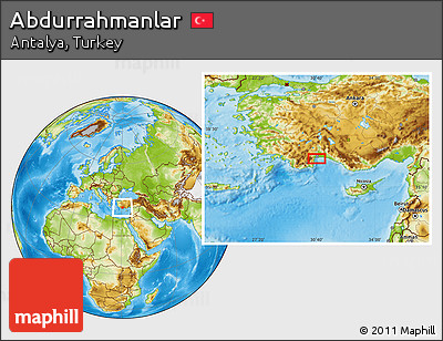 Physical Location Map of Abdurrahmanlar