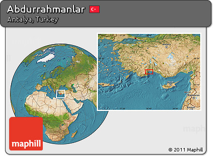 Satellite Location Map of Abdurrahmanlar