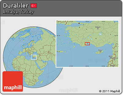 Savanna Style Location Map of Duraliler