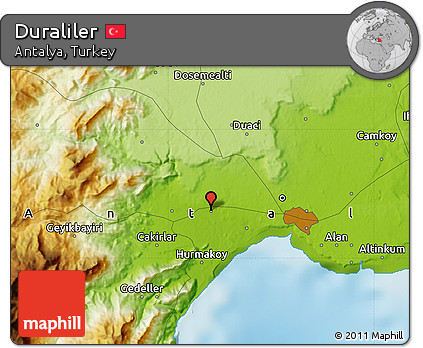 Physical Map of Duraliler
