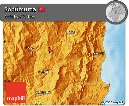 Political Map of Söğütcuma