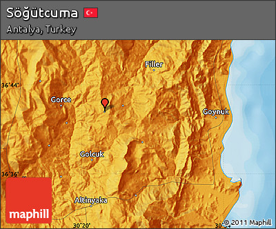 Political Map of Söğütcuma