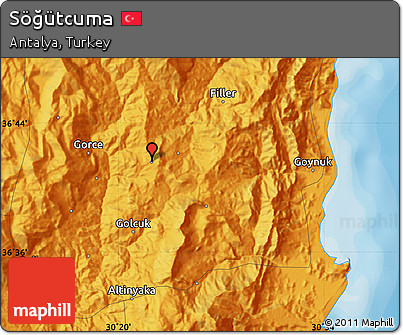 Political Map of Söğütcuma