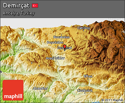 Physical 3D Map of Demirçat