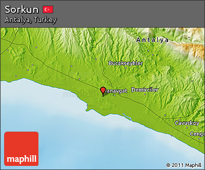 Physical 3D Map of Sorkun