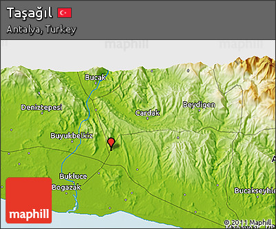 Physical 3D Map of Taşağıl