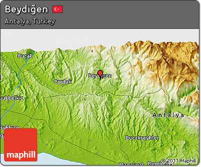 Physical 3D Map of Beydiğen