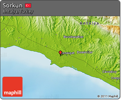 Physical 3D Map of Sorkun