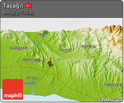 Physical 3D Map of Taşağıl
