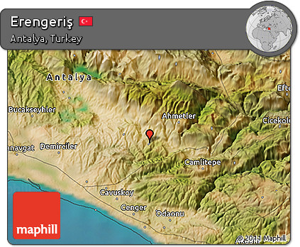 Satellite 3D Map of Erengeriş