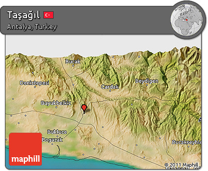 Satellite 3D Map of Taşağıl