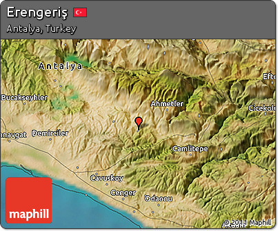 Satellite 3D Map of Erengeriş