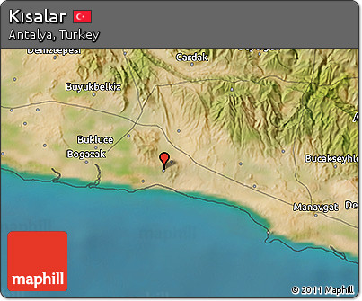 Satellite 3D Map of Kısalar