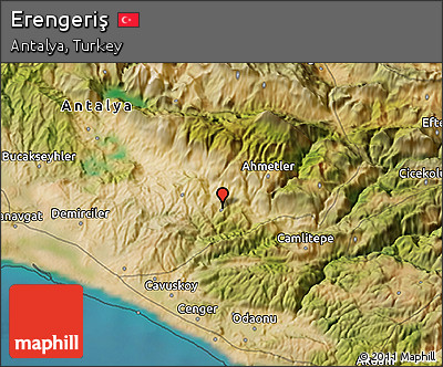 Satellite 3D Map of Erengeriş