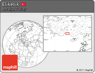 Blank Location Map of Elikesik