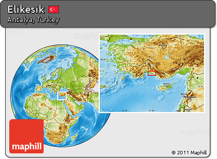 Physical Location Map of Elikesik