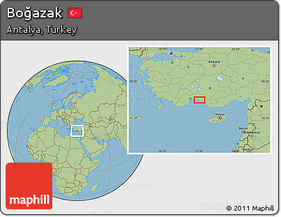Savanna Style Location Map of Boğazak