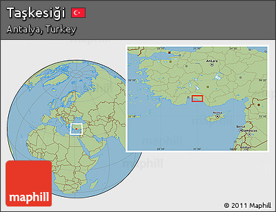 Savanna Style Location Map of Taşkesiği